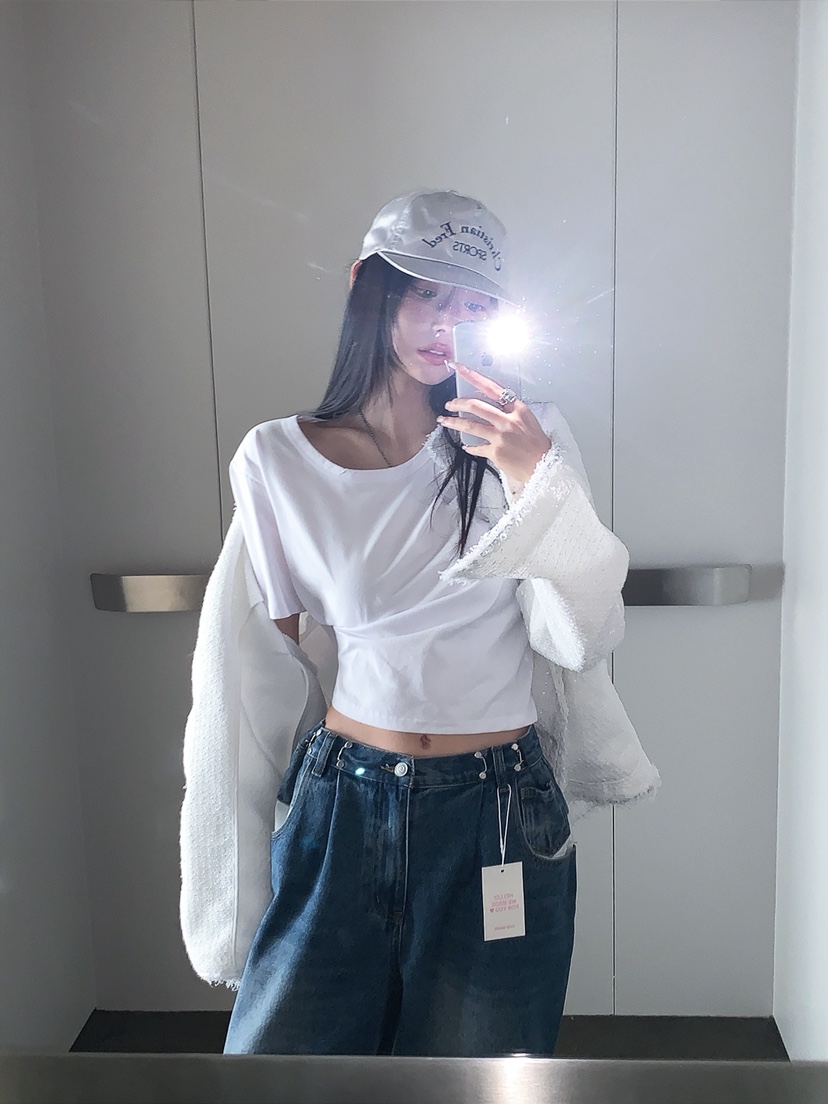 OURWAVE/OUR ROOM韓國直郵女士新款熱賣推薦夾克粗花呢Our Wave/Our Room夾克