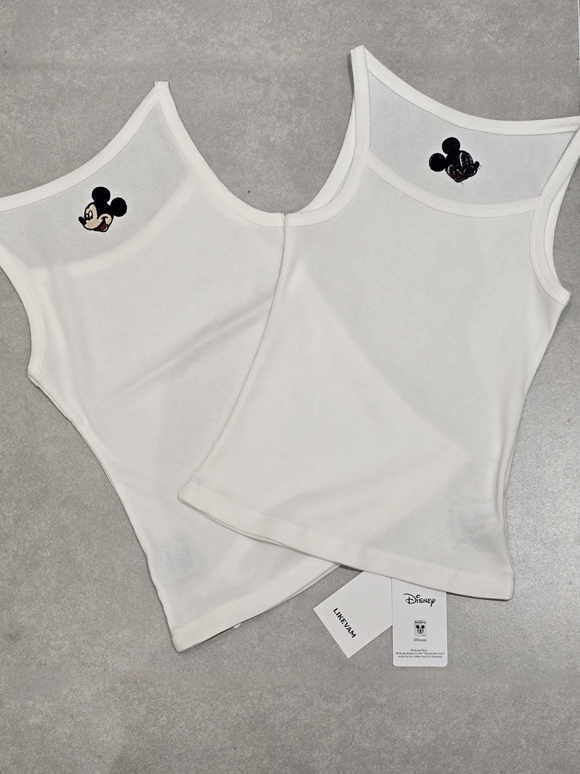 LIKEVAM韓國直郵實拍女裝新品人氣休閑熱賣推薦吊帶背心羅紋LIKEVAM吊帶/背心