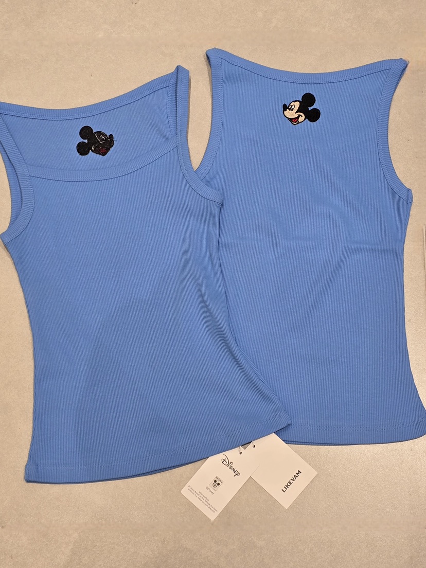 LIKEVAM韓國直郵實拍女裝新品人氣休閑熱賣推薦吊帶背心羅紋LIKEVAM吊帶/背心