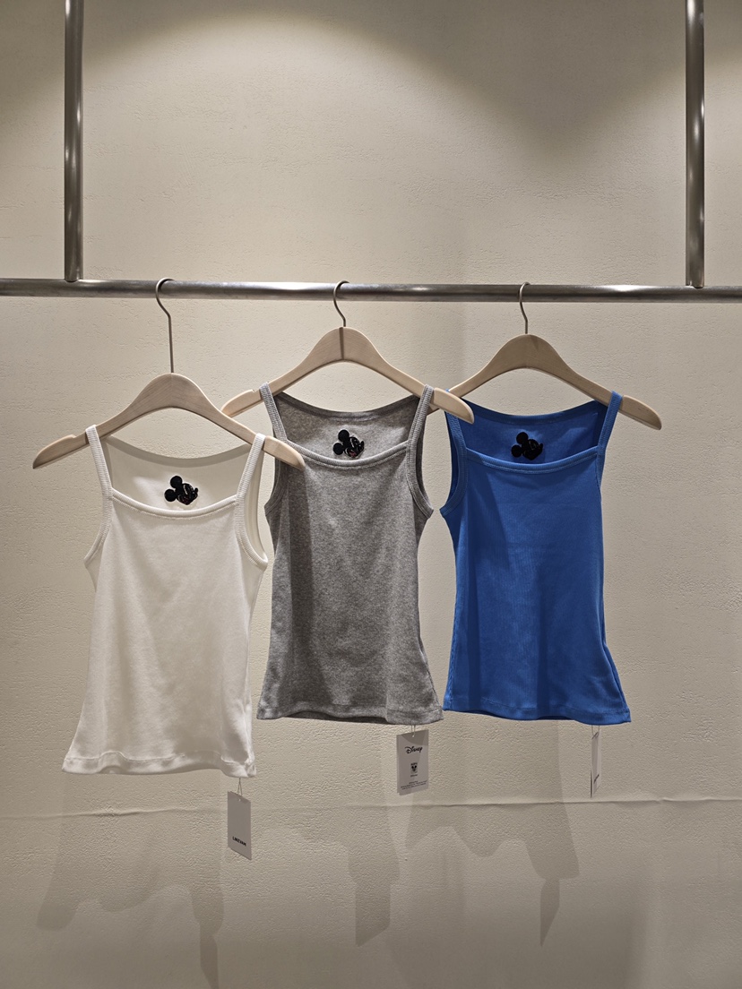 LIKEVAM韓國直郵實拍女裝新品人氣休閑熱賣推薦吊帶背心羅紋LIKEVAM吊帶/背心