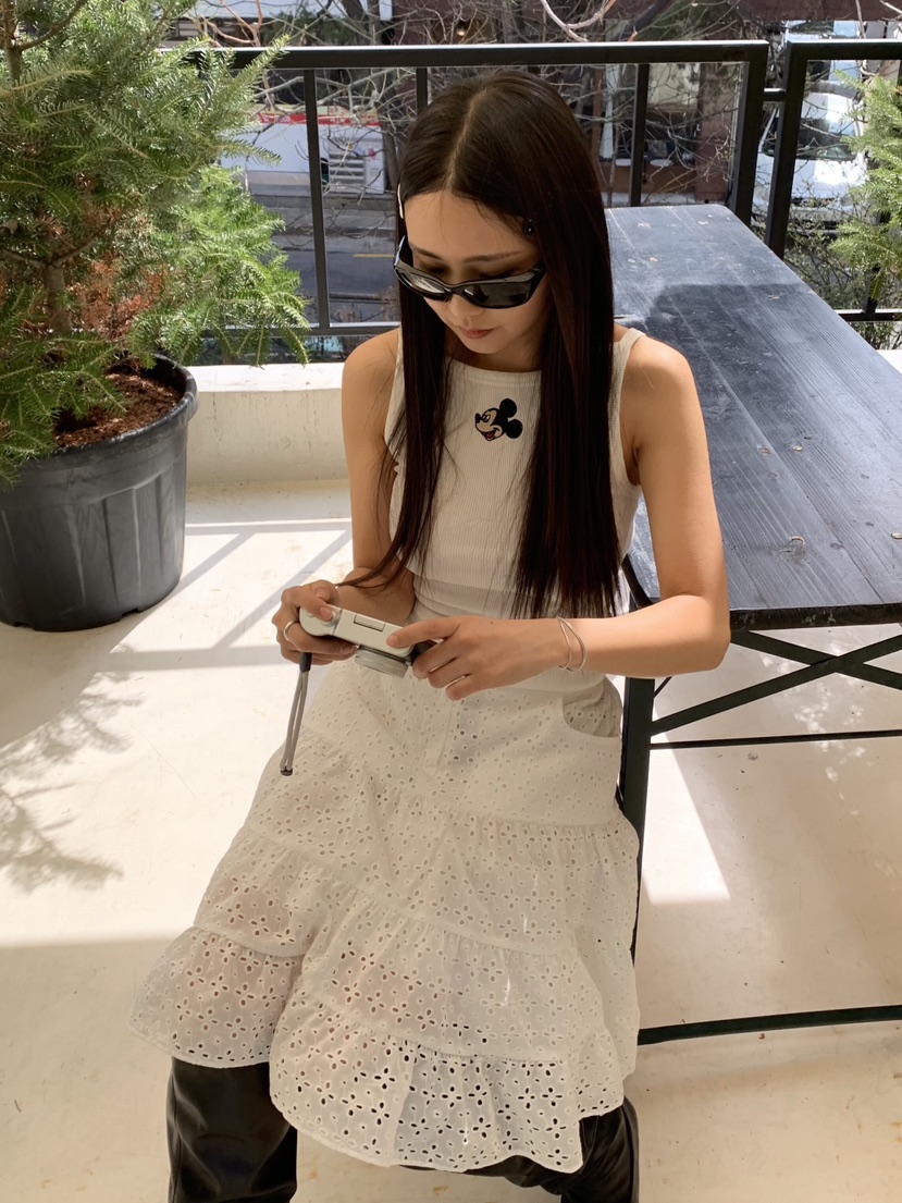 LIKEVAM韓國直郵實拍女裝新品人氣休閑熱賣推薦吊帶背心羅紋LIKEVAM吊帶/背心