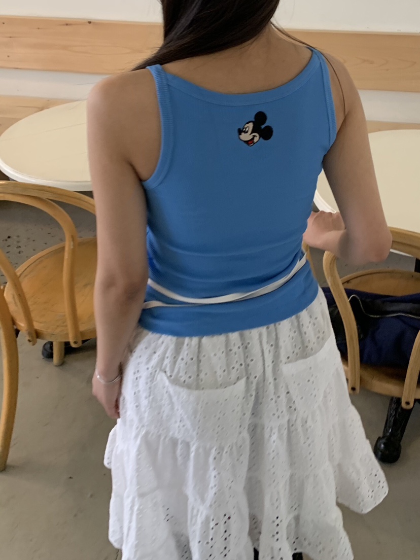 LIKEVAM韓國直郵實拍女裝新品人氣休閑熱賣推薦吊帶背心羅紋LIKEVAM吊帶/背心