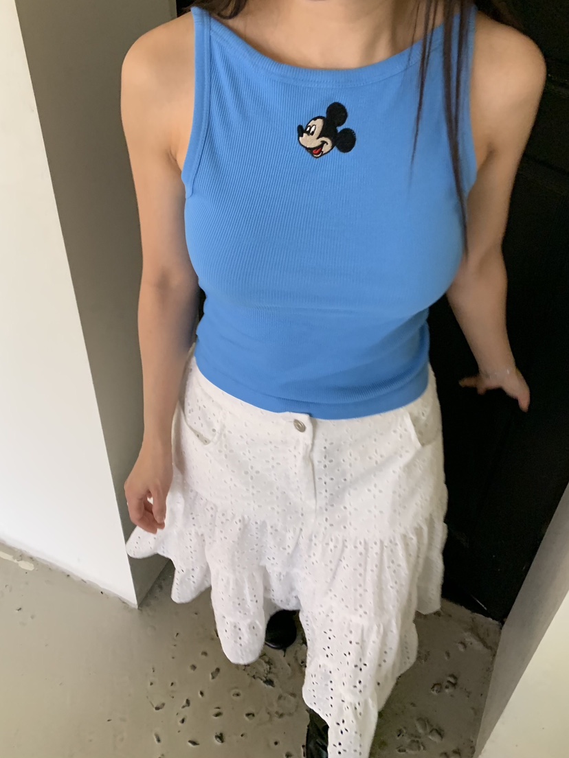 LIKEVAM韓國直郵實拍女裝新品人氣休閑熱賣推薦吊帶背心羅紋LIKEVAM吊帶/背心圖色1