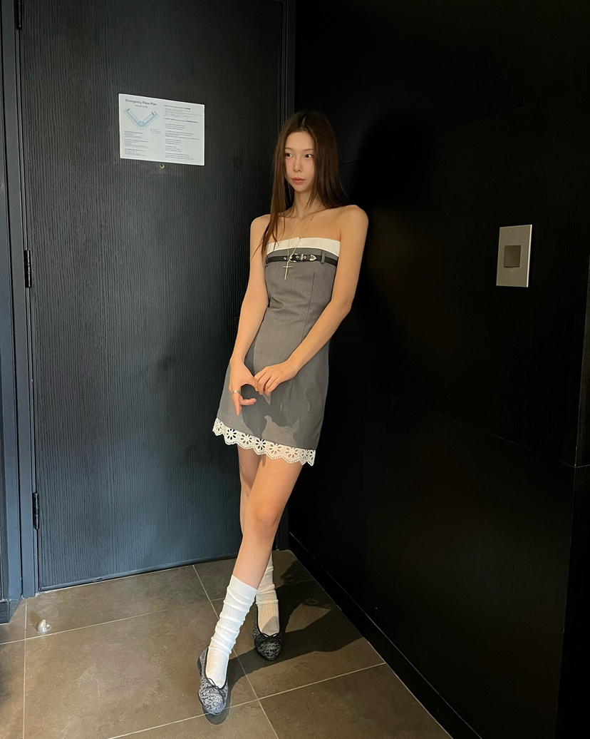 LOVE PULL韓國東大門直郵女士新品人氣時尚休閑熱賣連衣裙LOVE PULL連衣裙