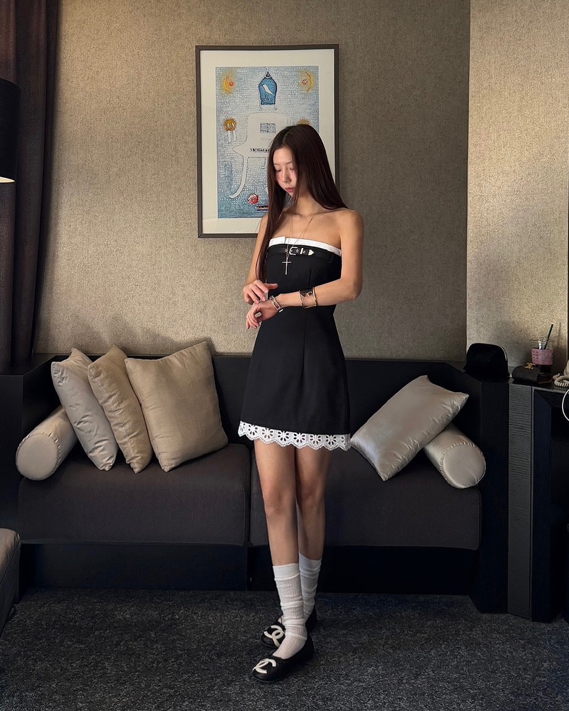 LOVE PULL韓國東大門直郵女士新品人氣時尚休閑熱賣連衣裙LOVE PULL連衣裙