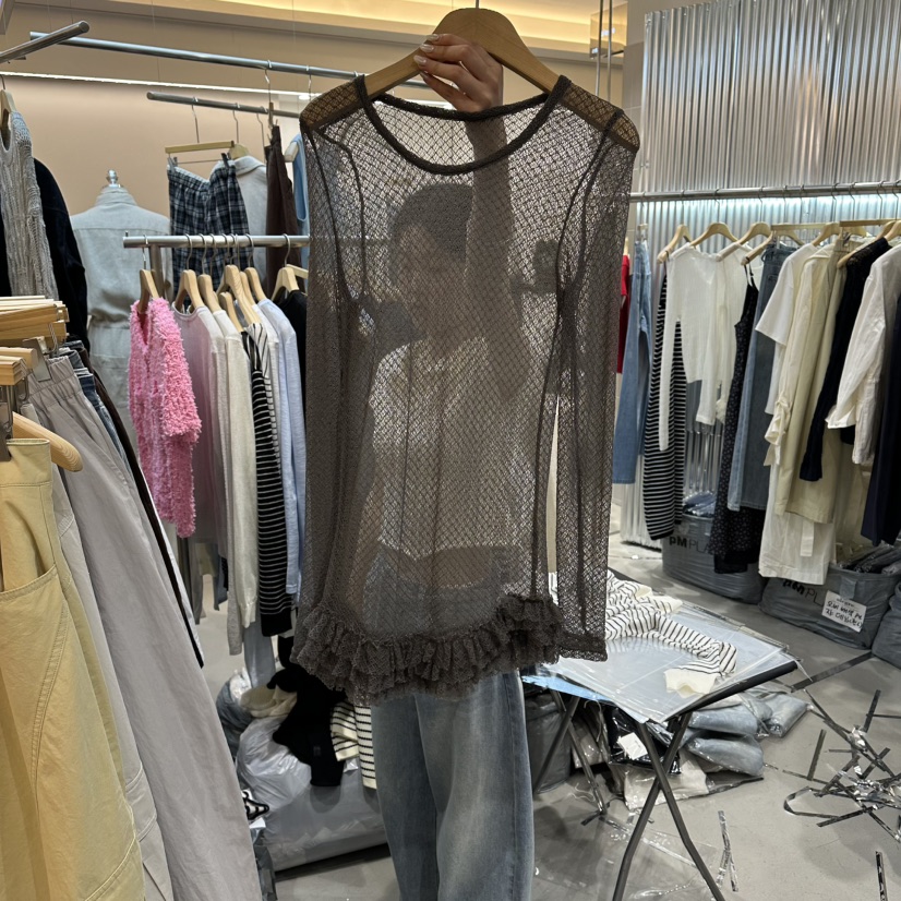 ALEGRE韓國東大門代購女裝新品休閑推薦時尚熱賣針織衫蕾絲ALEGRE針織衫圖色2