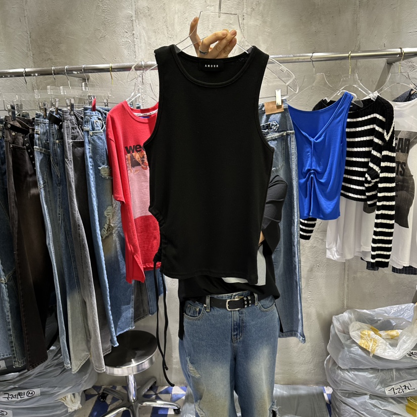 AMOUR韓國直郵女士新款時尚26春夏人氣職業休閑熱賣吊帶背心AMOUR吊帶/背心圖色2