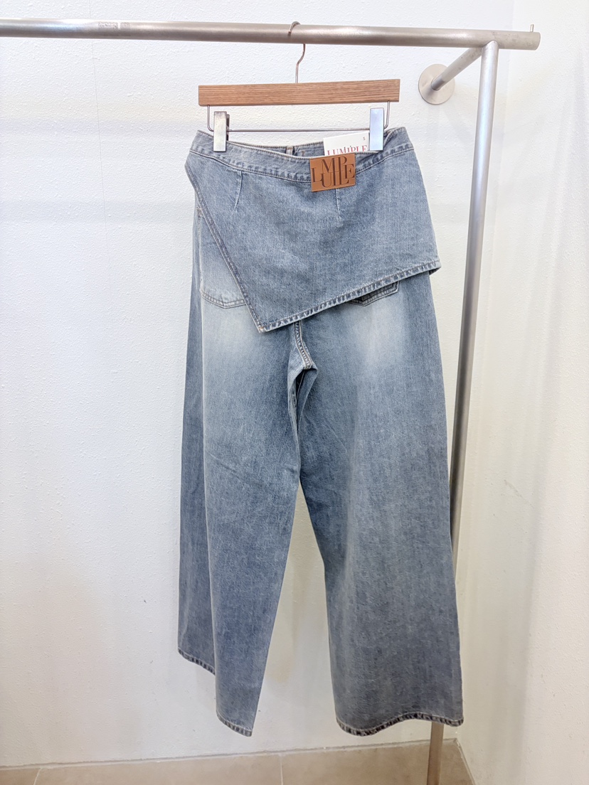 LUMIPLE韓國東大門代購女裝新品26春夏休閑熱賣推薦牛仔褲LUMIPLE牛仔褲