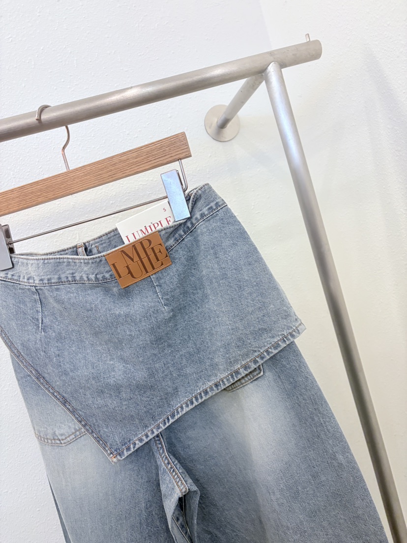 LUMIPLE韓國東大門代購女裝新品26春夏休閑熱賣推薦牛仔褲LUMIPLE牛仔褲