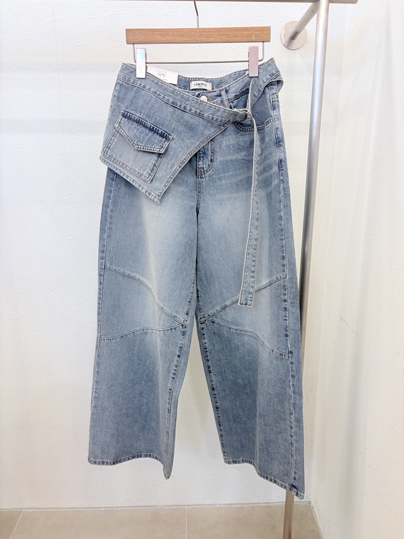 LUMIPLE韓國東大門代購女裝新品26春夏休閑熱賣推薦牛仔褲LUMIPLE牛仔褲圖色1