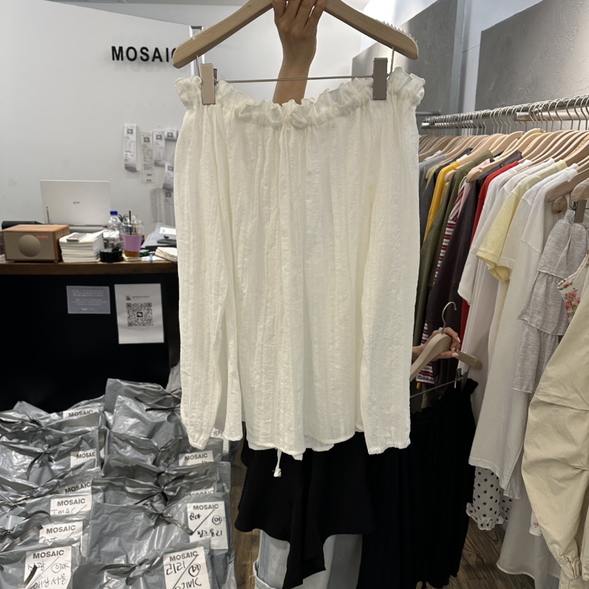 MOSAIC韓國直郵實拍女裝新款休閑熱賣26春夏吊帶背心紗布MOSAIC吊帶/背心