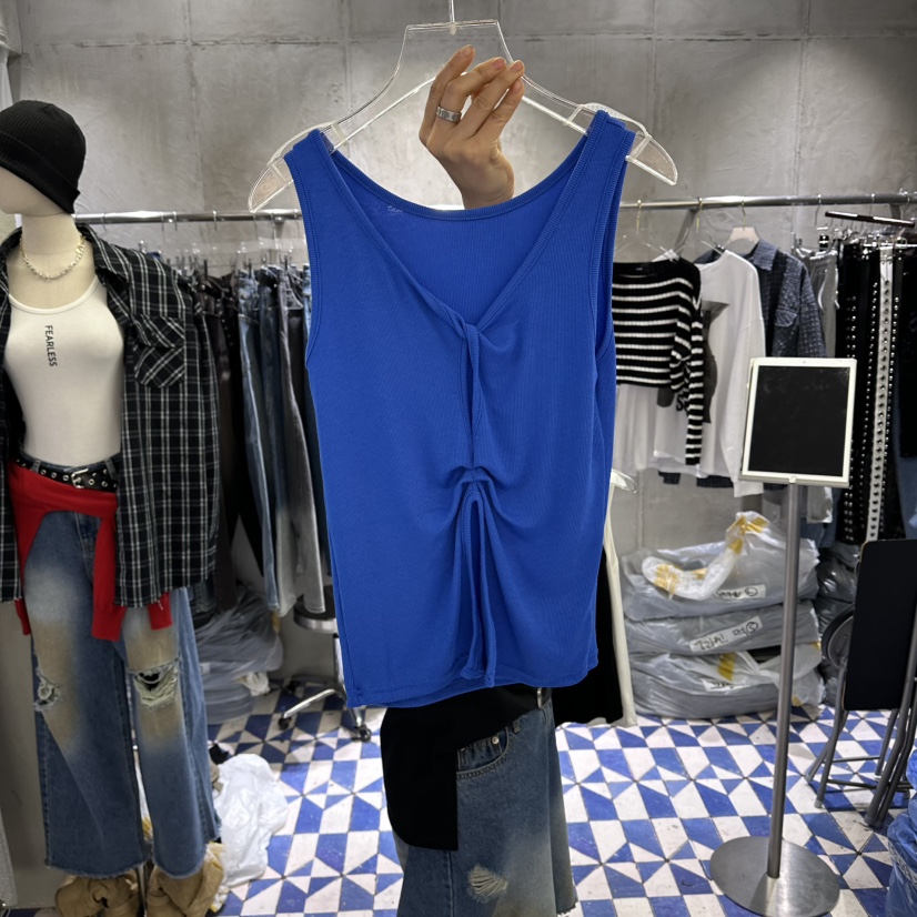 AMOUR韓國代購女裝新款休閑人氣職業推薦熱賣吊帶背心開衩AMOUR吊帶/背心