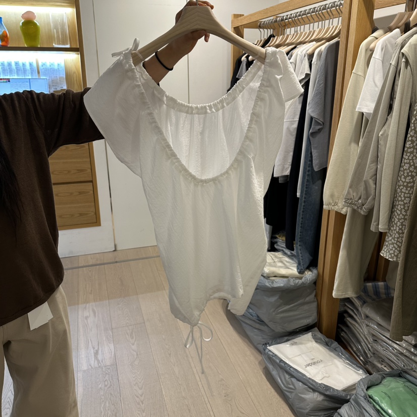 ROUNDER韓國東大門代購女士新品時尚休閑26春夏襯衫蕾絲衫ROUNDER襯衫/蕾絲衫