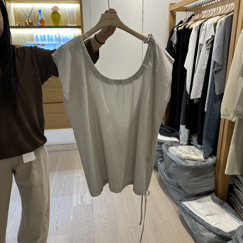 ROUNDER韓國東大門代購女士新品時尚休閑26春夏襯衫蕾絲衫ROUNDER襯衫/蕾絲衫圖色2