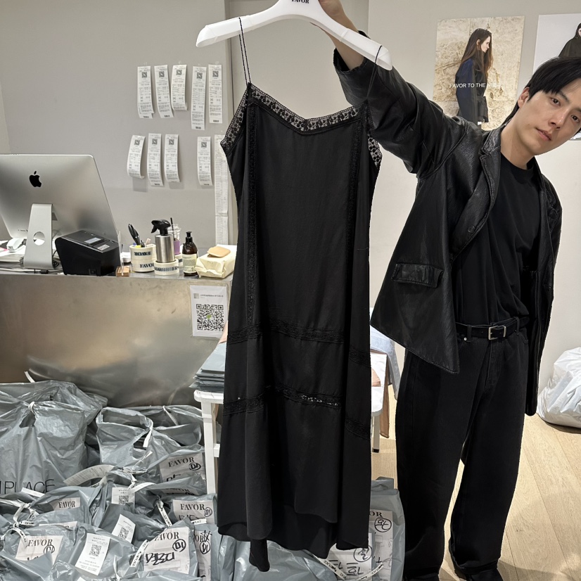 FAVOR-P韓國東大門代購女士新品26春夏職業人氣熱賣連衣裙FAVOR-P連衣裙圖色2