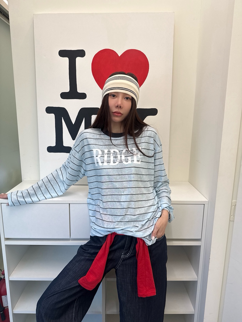 LUMIPLE韓國直郵實拍女士新款推薦26春夏人氣休閑長袖T恤LUMIPLE長袖T恤