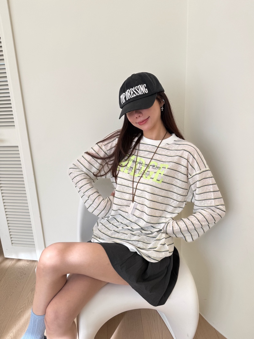 LUMIPLE韓國直郵實拍女士新款推薦26春夏人氣休閑長袖T恤LUMIPLE長袖T恤