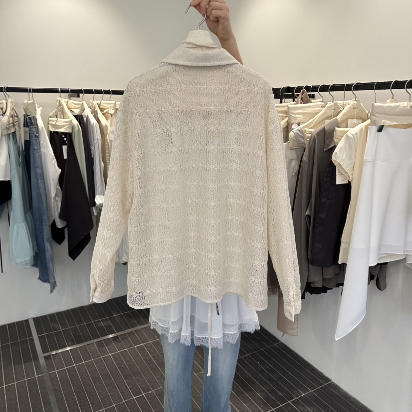 FIND-P韓國東大門代購女士新品推薦時尚26春夏襯衫蕾絲衫FIND-P襯衫/蕾絲衫