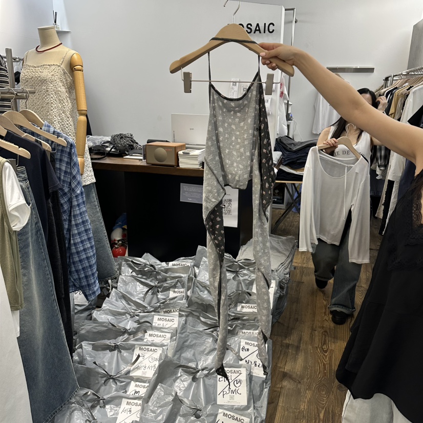 MOSAIC韓國東大門直郵女士新品熱賣人氣推薦時尚吊帶背心MOSAIC吊帶/背心