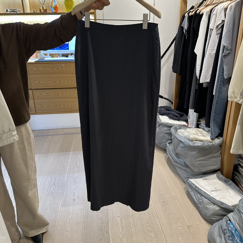 ROUNDER韓國直郵女裝新款熱賣人氣26春夏休閑職業時尚長裙ROUNDER長裙圖色2墨色