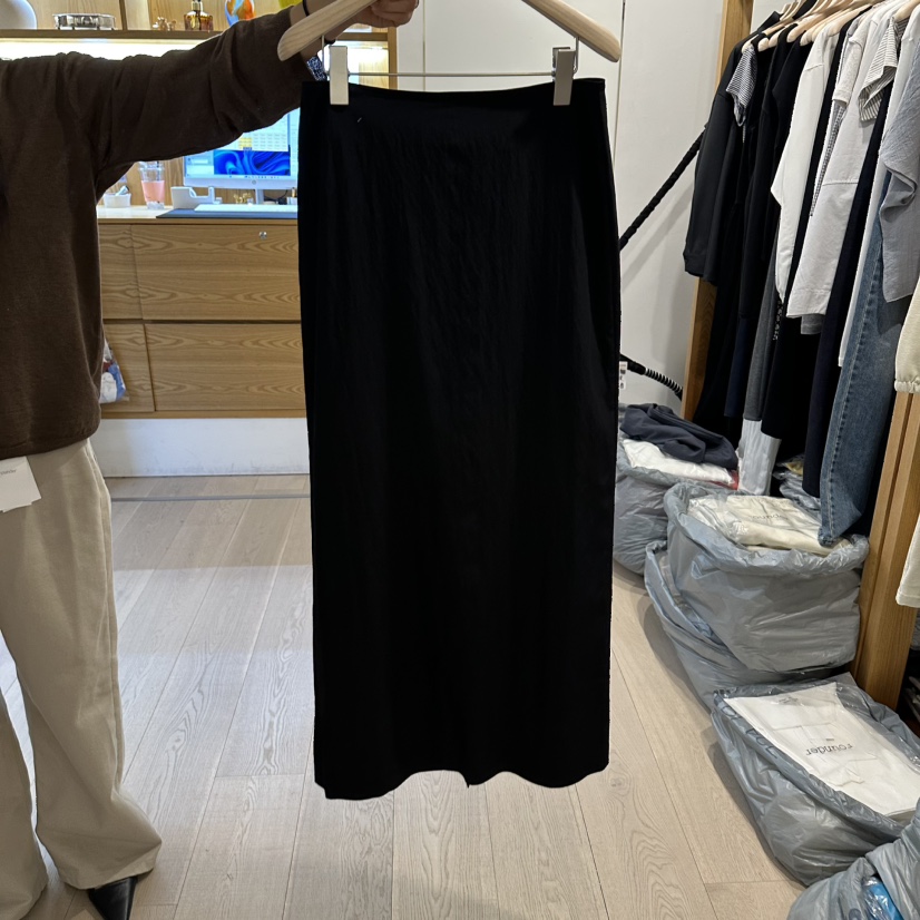 ROUNDER韓國直郵女裝新款熱賣人氣26春夏休閑職業時尚長裙ROUNDER長裙圖色3黑色