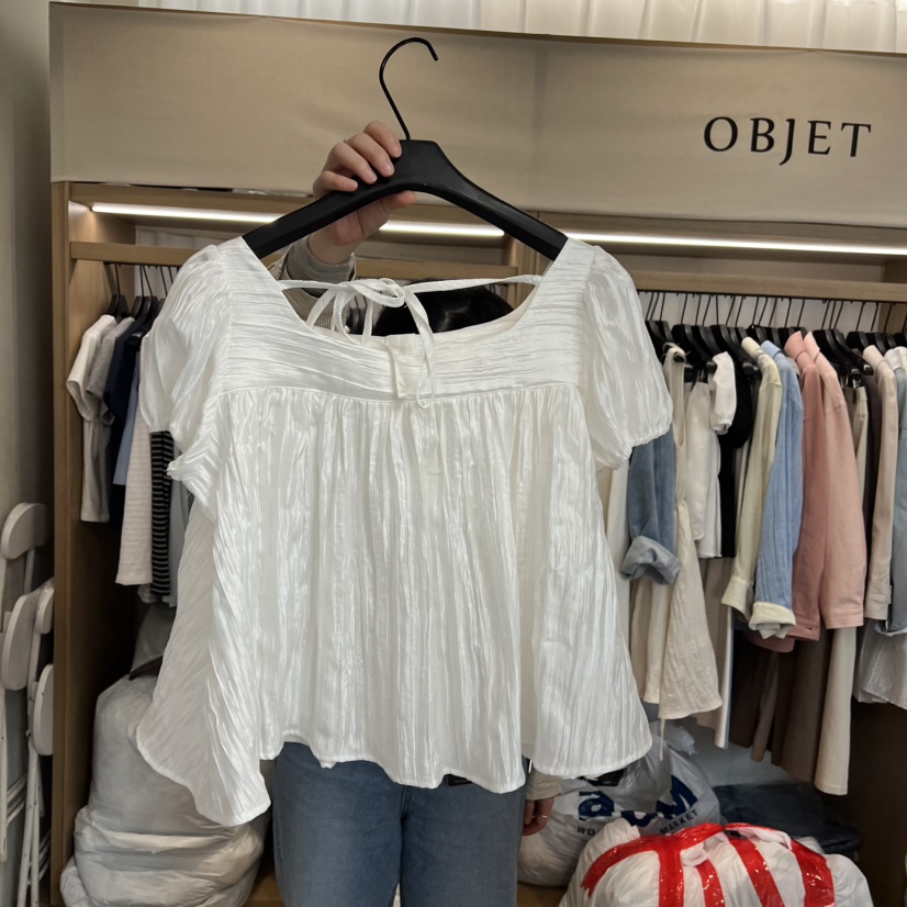 OBJET/LOVEUSU韓國東大門直郵女士新款人氣職業襯衫蕾絲衫OBJET/LOVEUSU襯衫/蕾絲衫