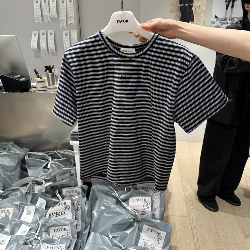 FAVOR-P韓國東大門直郵女士新品職業休閑推薦熱賣26春夏T恤FAVOR-PT恤圖色2