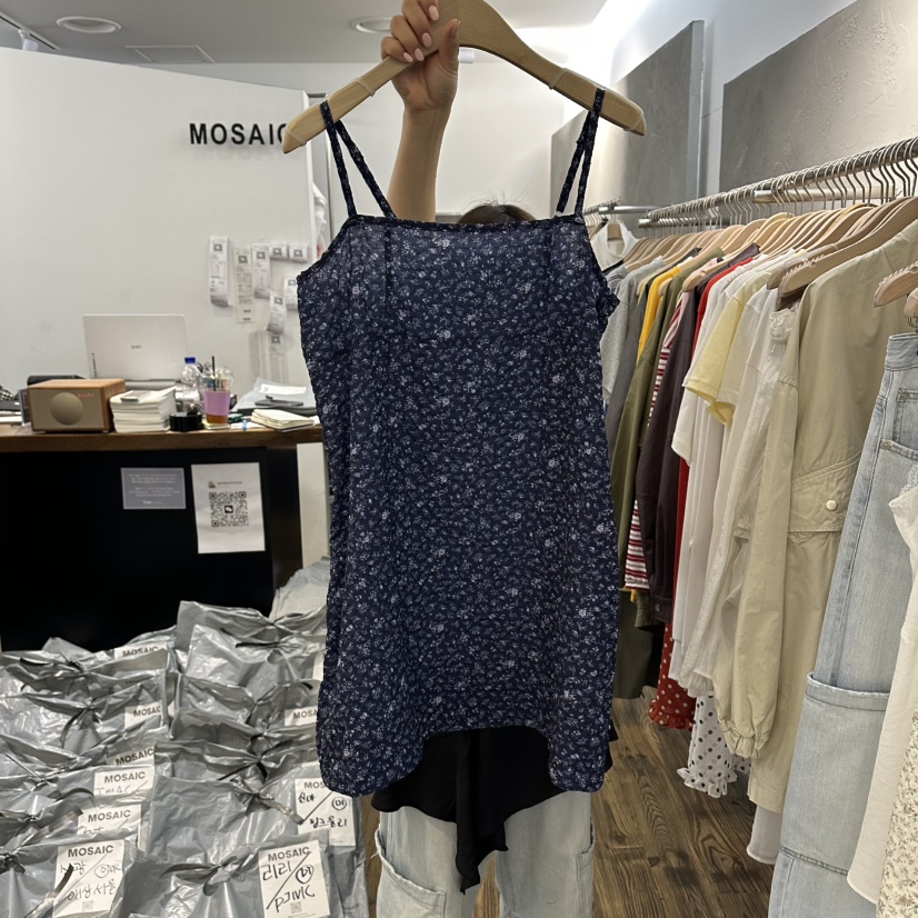 MOSAIC韓國東大門直郵女士新品26春夏人氣休閑熱賣吊帶背心MOSAIC吊帶/背心圖色2