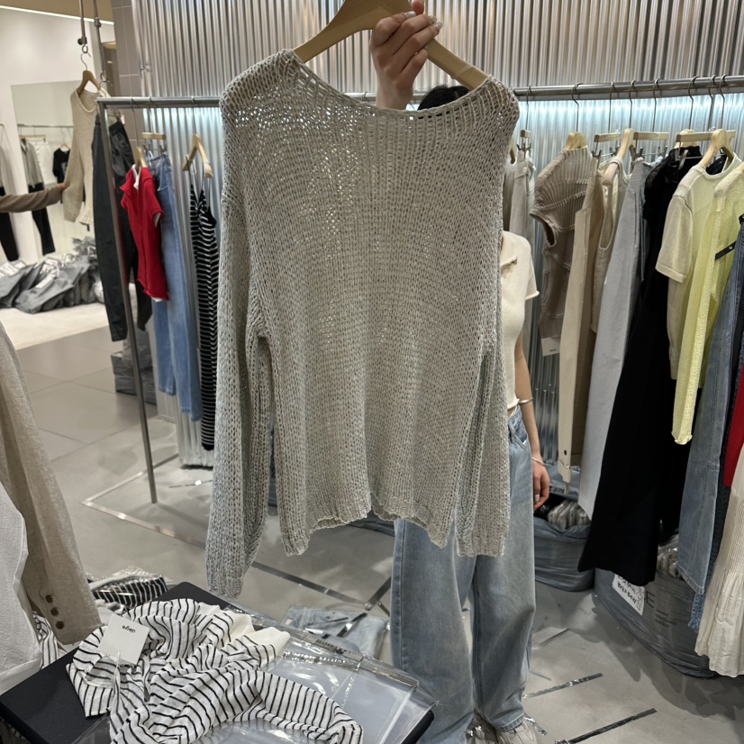 ALEGRE韓國直郵實拍女裝新款26春夏人氣休閑時尚職業針織衫ALEGRE針織衫圖色2