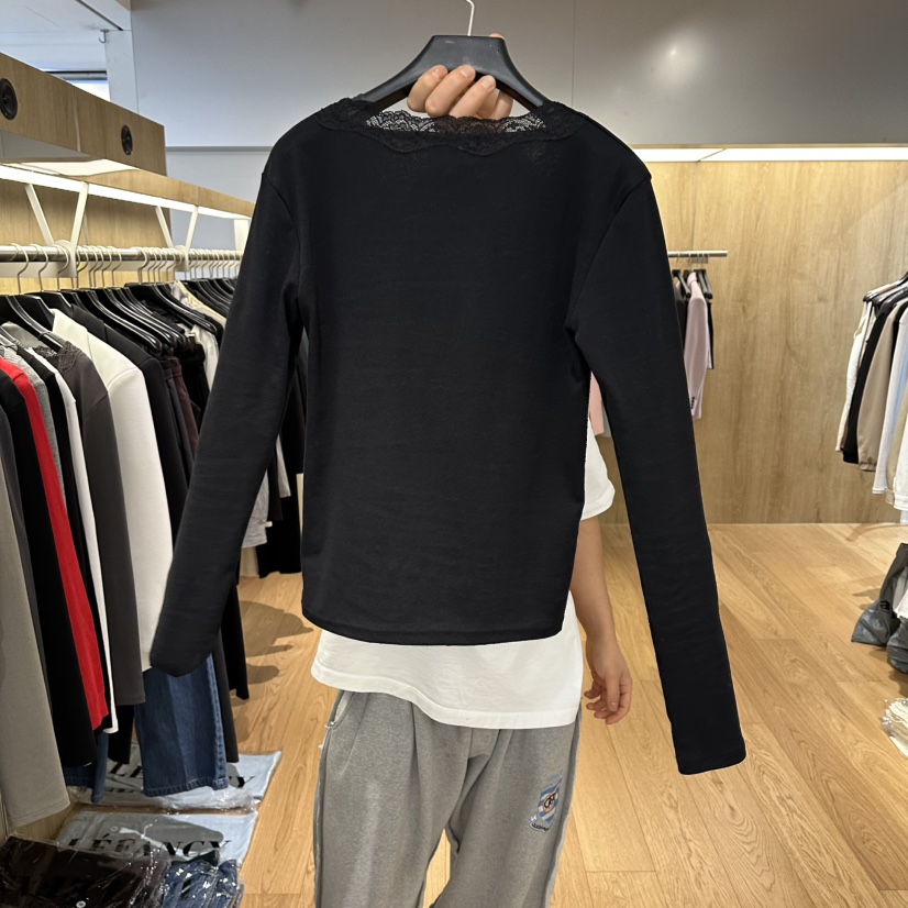 LEFANCY韓國東大門代購女裝新品熱賣26春夏職業人氣長袖T恤LEFANCY長袖T恤