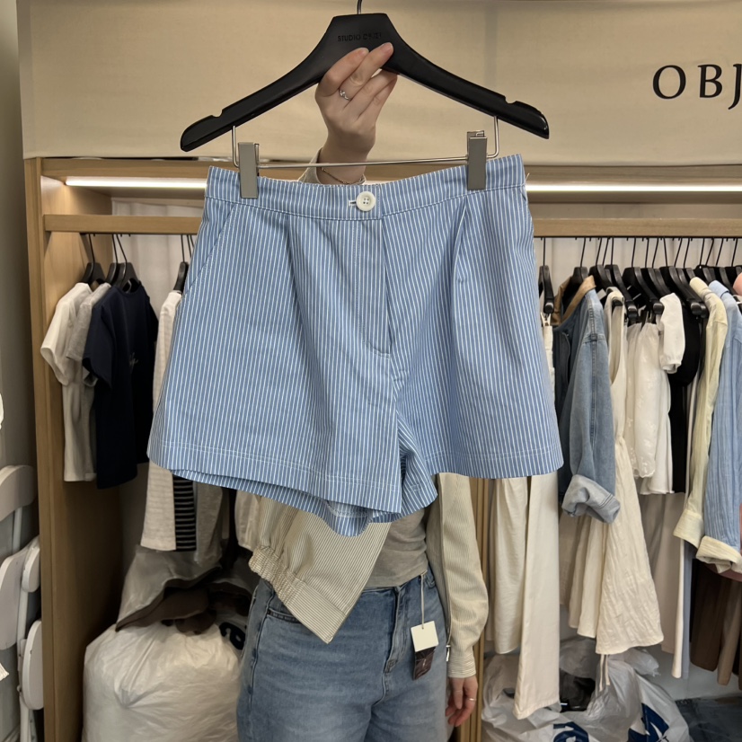 OBJET/LOVEUSU韓國直郵實拍女士新款休閑職業人氣推薦短褲OBJET/LOVEUSU短褲圖色1