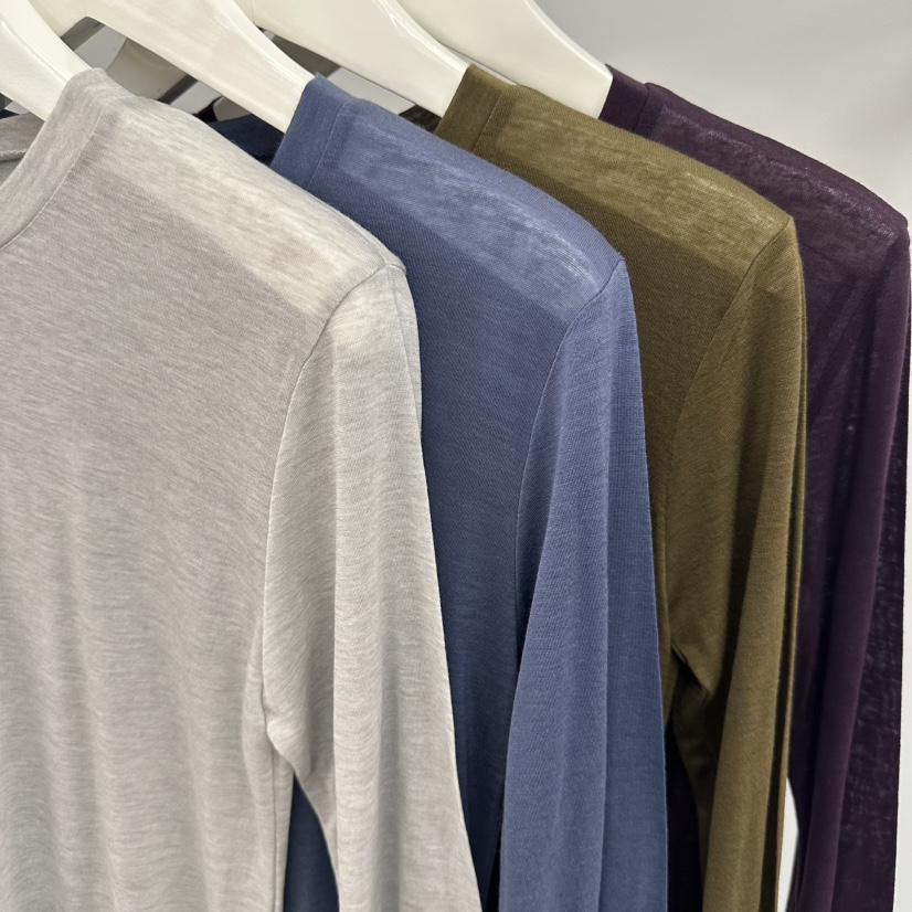 WATER/RIVER韓國直郵實拍女士新品26春夏時尚長袖T恤羊絨WATER/RIVER長袖T恤