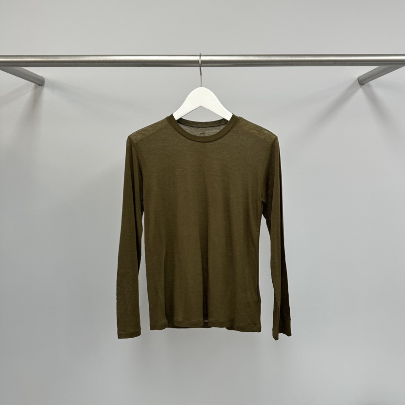 WATER/RIVER韓國直郵實拍女士新品26春夏時尚長袖T恤羊絨WATER/RIVER長袖T恤圖色2