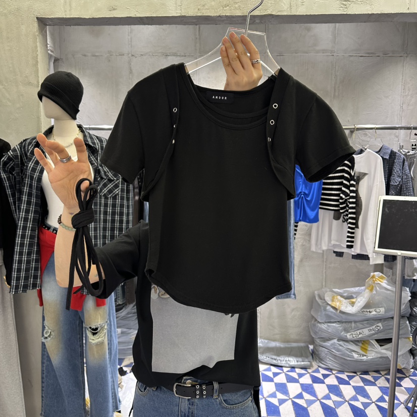 AMOUR韓國東大門直郵女裝新品熱賣人氣休閑套裝兩件套套裝AMOUR套裝