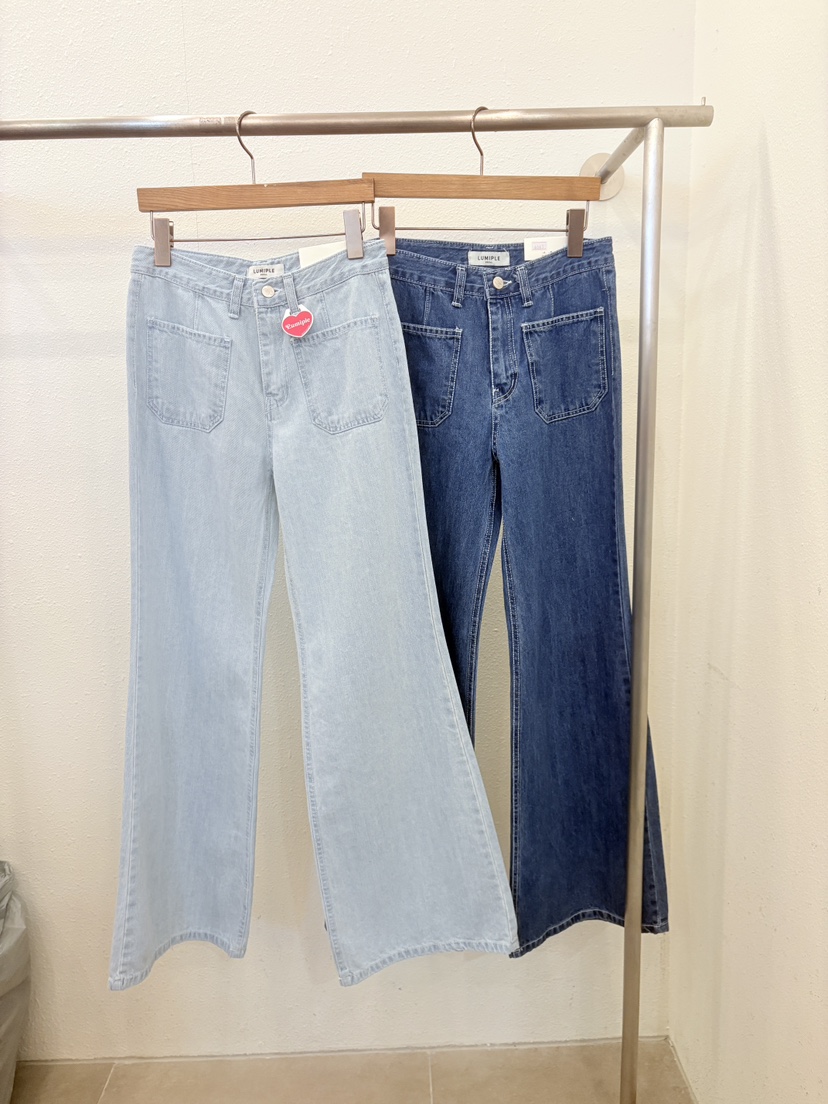 LUMIPLE韓國代購女裝新品時尚休閑熱賣職業人氣推薦牛仔褲LUMIPLE牛仔褲