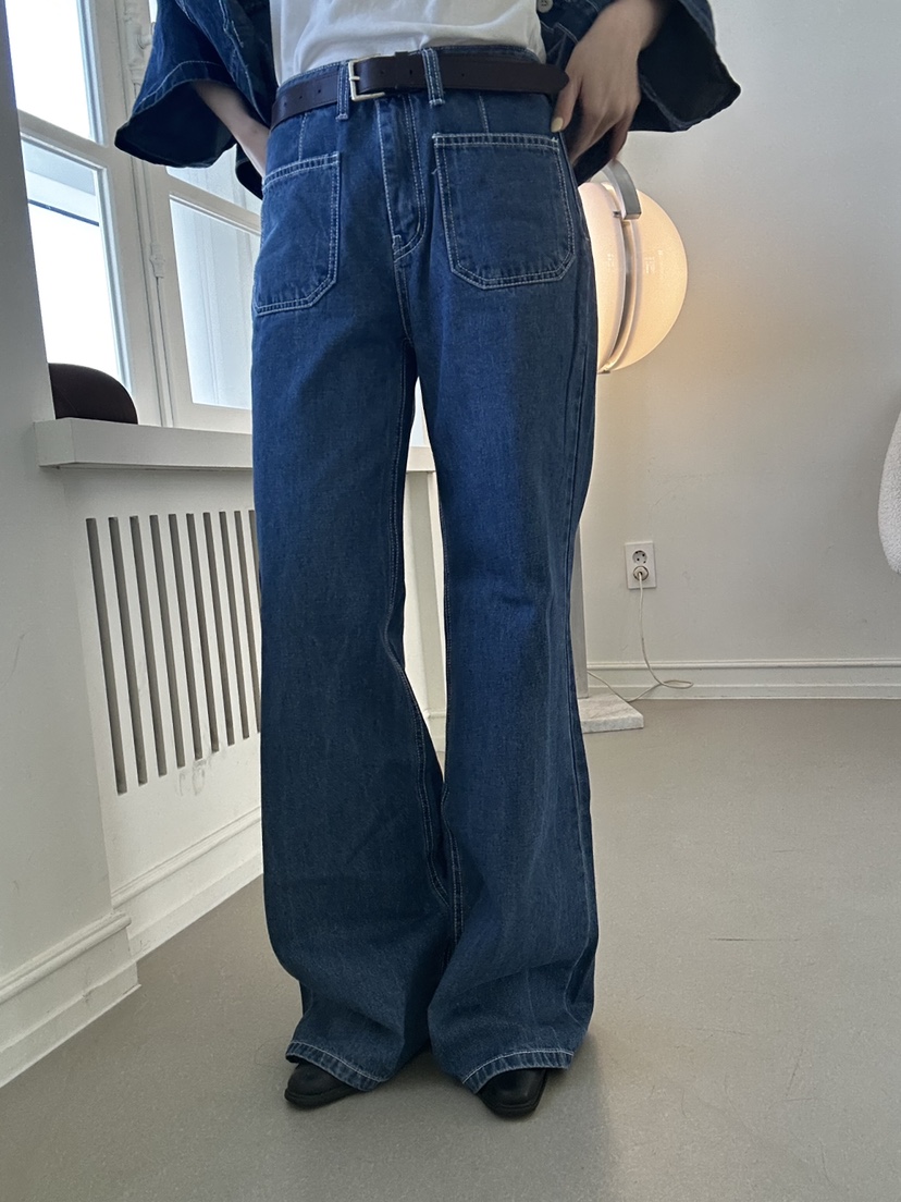 LUMIPLE韓國代購女裝新品時尚休閑熱賣職業人氣推薦牛仔褲LUMIPLE牛仔褲