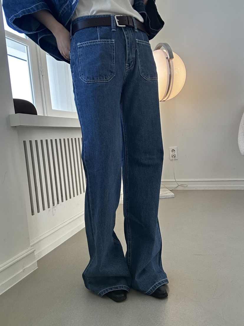 LUMIPLE韓國代購女裝新品時尚休閑熱賣職業人氣推薦牛仔褲LUMIPLE牛仔褲