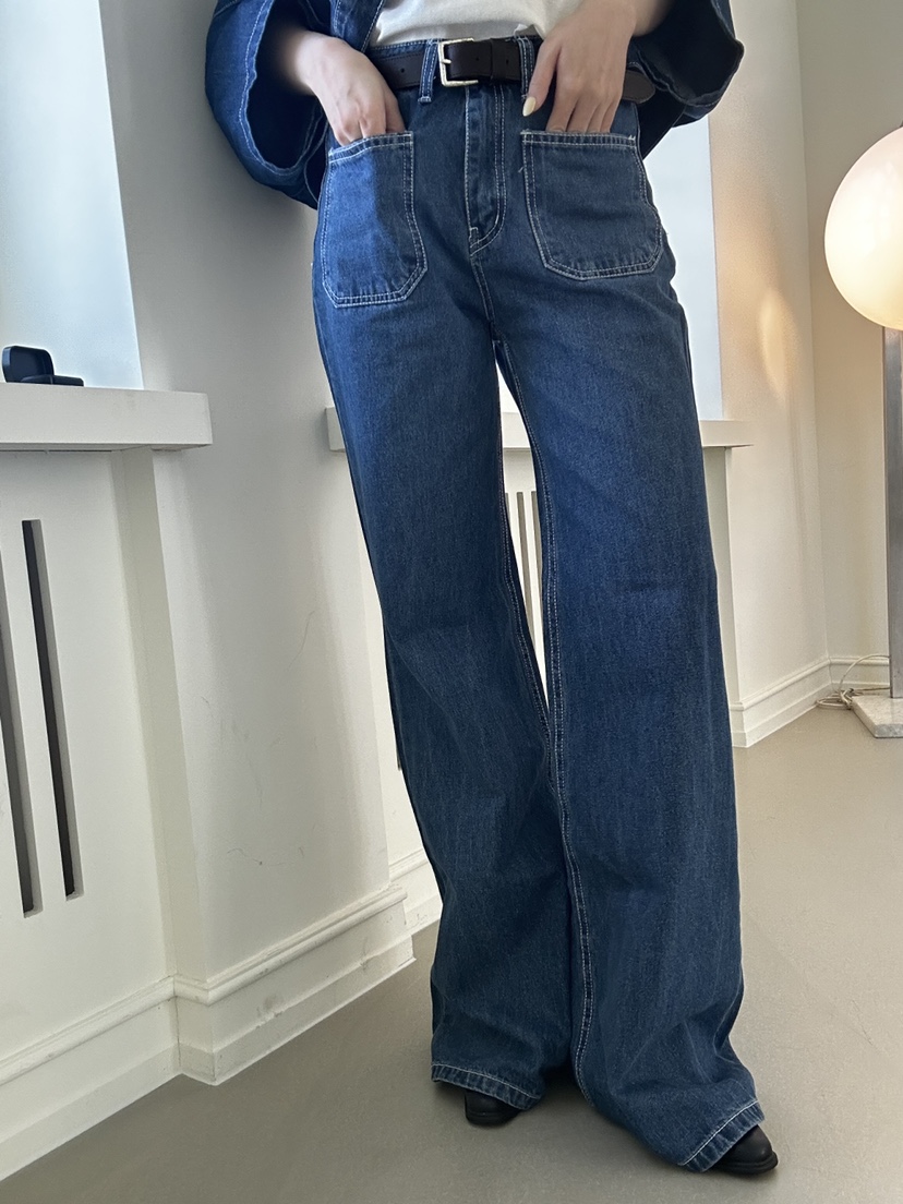 LUMIPLE韓國代購女裝新品時尚休閑熱賣職業人氣推薦牛仔褲LUMIPLE牛仔褲