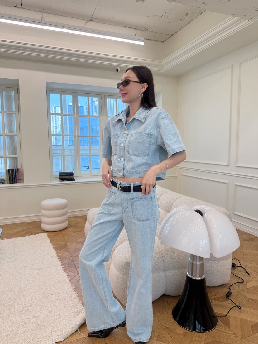 LUMIPLE韓國代購女裝新品時尚休閑熱賣職業人氣推薦牛仔褲LUMIPLE牛仔褲