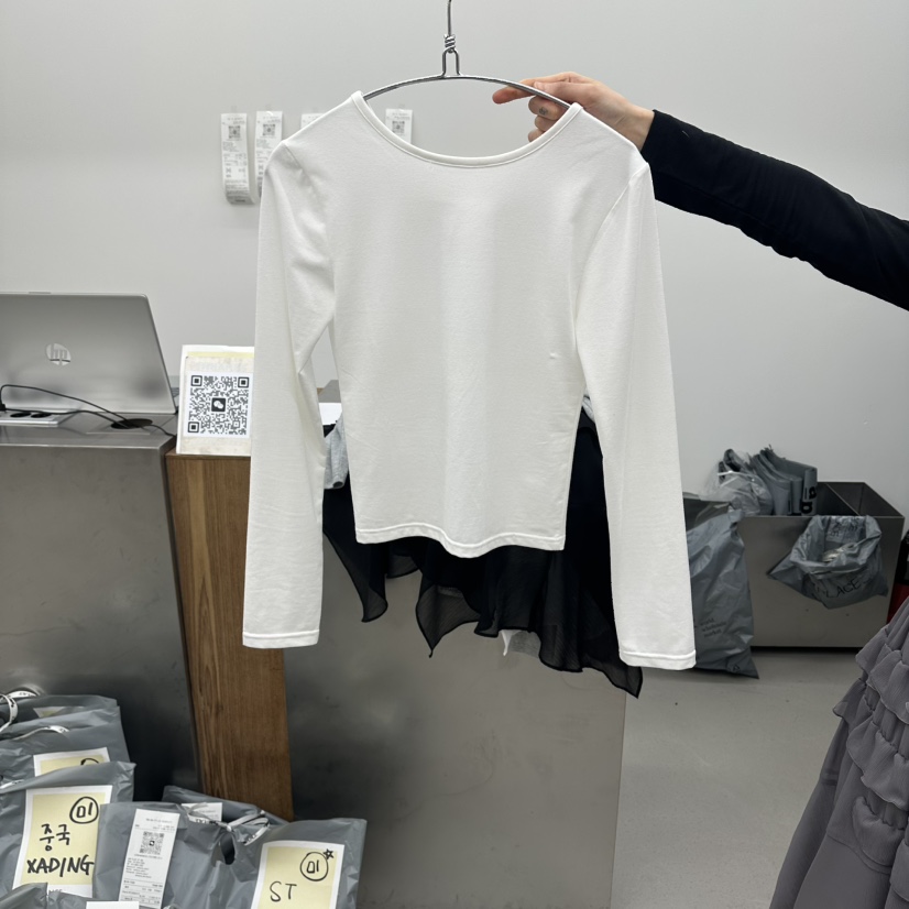 ENHANCE韓國東大門直郵女裝新品休閑人氣熱賣推薦長袖T恤ENHANCE/HOPESMORE長袖T恤圖色1