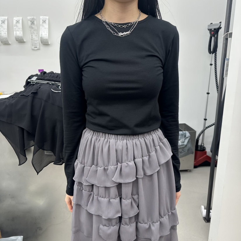 ENHANCE韓國東大門直郵女裝新品休閑人氣熱賣推薦長袖T恤ENHANCE/HOPESMORE長袖T恤圖色3