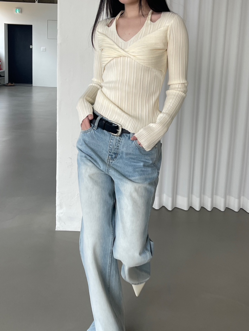 CENTO韓國東大門直郵女裝新款休閑26春夏時尚職業熱賣針織衫CENTO針織衫