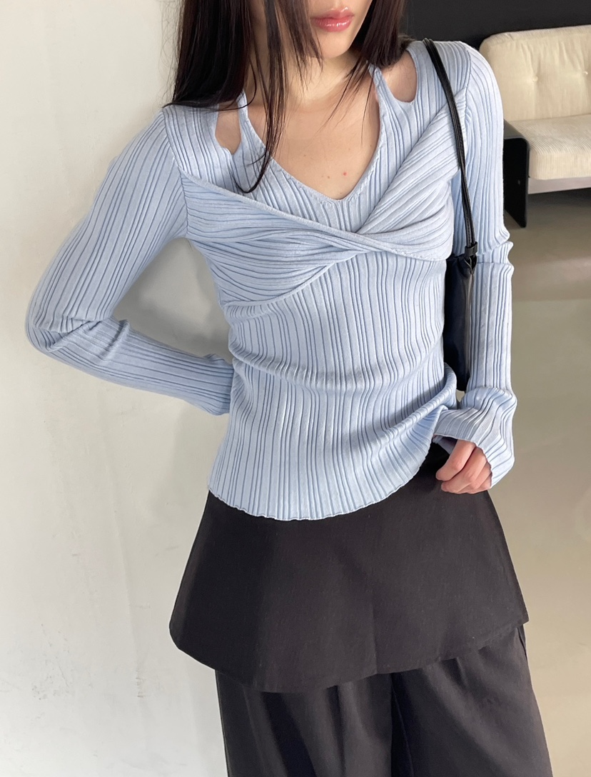 CENTO韓國東大門直郵女裝新款休閑26春夏時尚職業熱賣針織衫CENTO針織衫