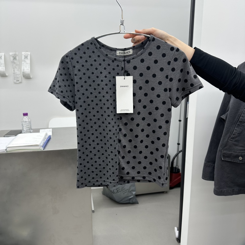 ENHANCE韓國東大門直郵女裝新款推薦熱賣休閑26春夏人氣T恤ENHANCE/HOPESMORET恤圖色3
