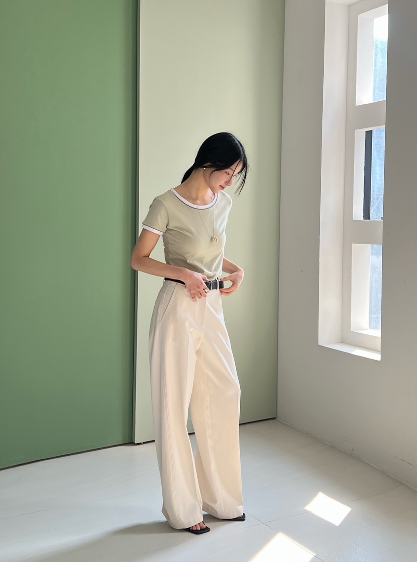 2ND GATE韓國直郵實拍女裝新品人氣推薦時尚休閑褲天絲棉2ND GATE休閑褲