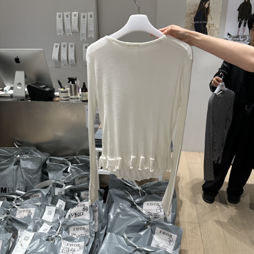FAVOR-P韓國代購女士新品熱賣人氣休閑26春夏時尚長袖T恤FAVOR-P長袖T恤