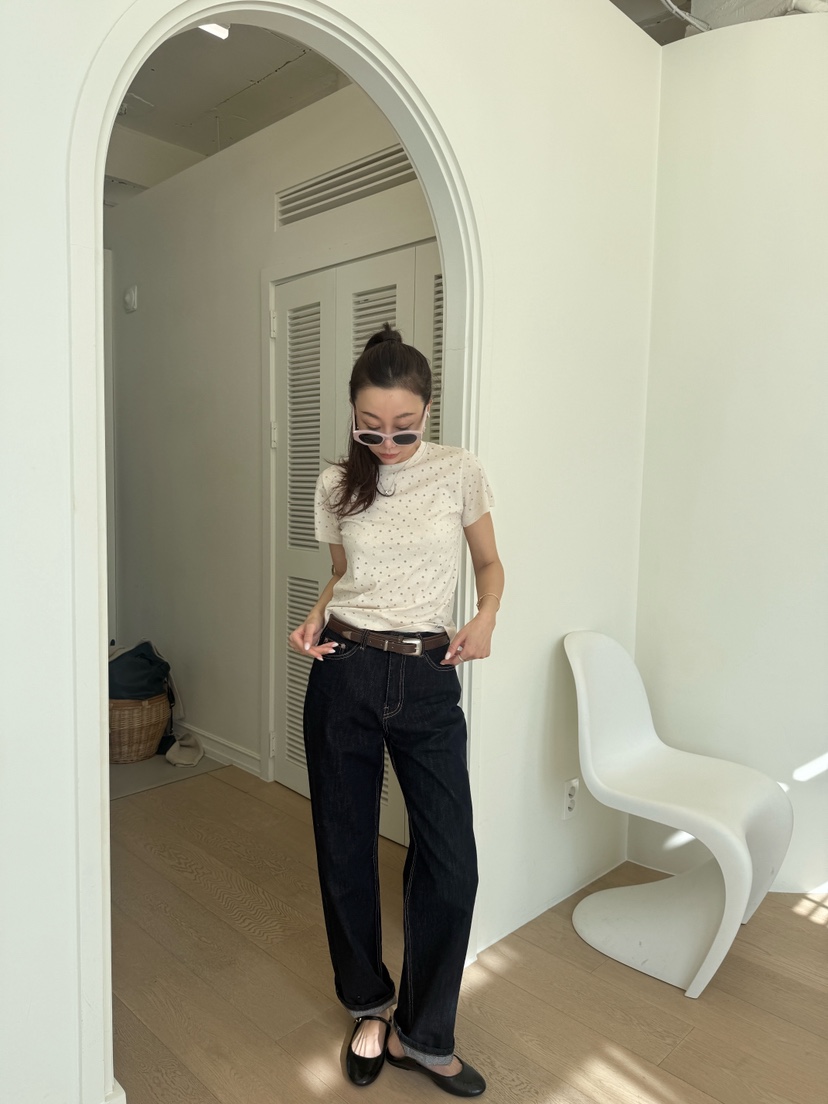 LUMIPLE韓國直郵實拍女裝新款26春夏熱賣職業時尚推薦牛仔褲LUMIPLE牛仔褲