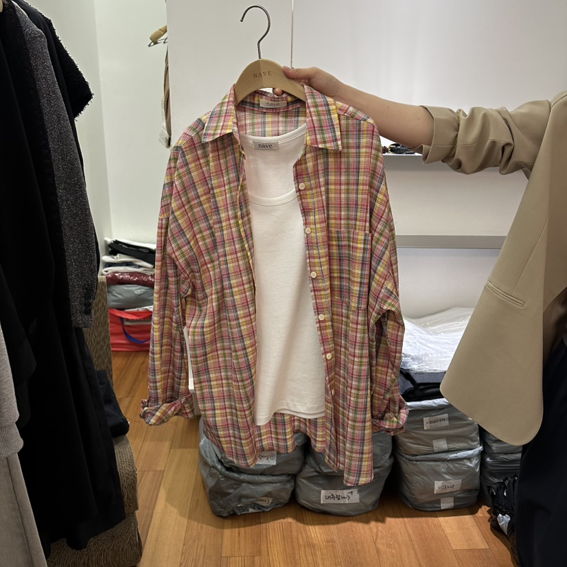 NAVE韓國直郵女裝新品職業26春夏推薦熱賣休閑襯衫蕾絲衫NAVE襯衫/蕾絲衫圖色2