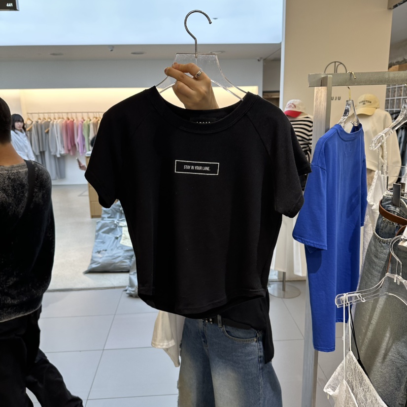 AMOUR韓國直郵女裝新款職業時尚人氣推薦熱賣休閑26春夏T恤AMOURT恤圖色2