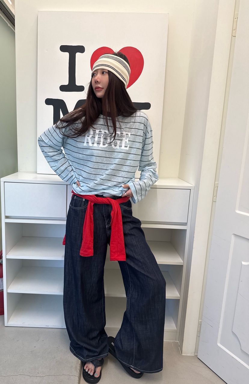 LUMIPLE韓國代購女士新款26春夏熱賣人氣職業時尚推薦牛仔褲LUMIPLE牛仔褲